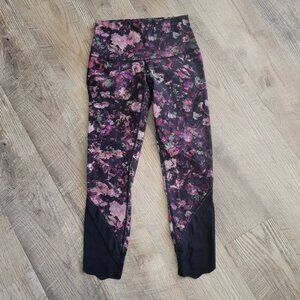 Floral Fushia Lululemon Wunder Under Legging